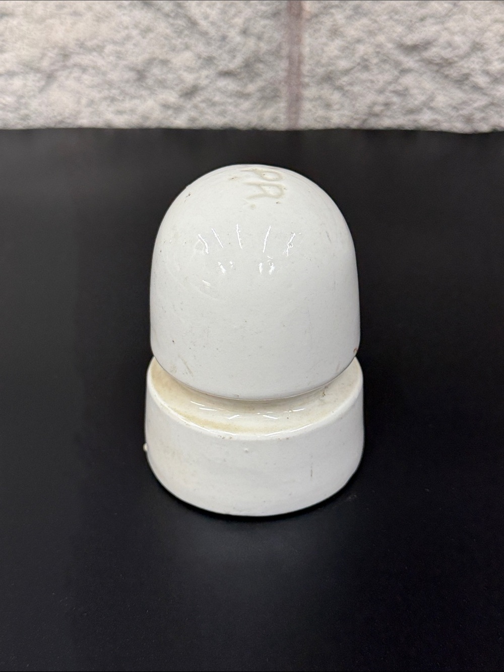 Vintage C.P.R. Glass Ceramic White Insulator, Great Condition - Picture 2 of 4